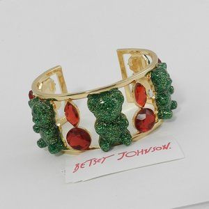 Betsey Johnson Festive Gummy Bear Cuff Bracelet